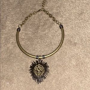 Brassy gold necklace/choker